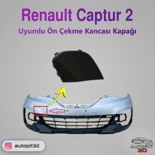 AutoPit 3D Renault Captur (2016-2019) Uyumlu Ön Çeki Demiri Kapağı