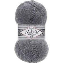 Alize Süperlana Tığ (5 Adet) 87 Kömür Grisi Renk El Örgü Ipliği