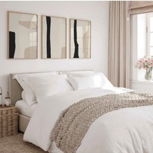 Pam Studio Bej Siyah Minimal Soyut 3’lü Poster Seti - Modern Duvar Tablosu Dekoru Oturma Odası Tasarımı