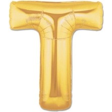 Nevamel Altın Sarısı Folyo Harf Balon