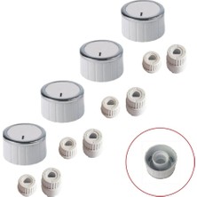 Akat Bykitchen Ile Uyumlu Düğme 4 Lü Takımı Ankastre Set Üstü Ocak Düğmesi