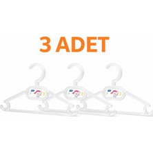 Direkstoktan 3 Adet Bebek Elbise Askısı – Kaydırmaz, Dayanıklı, Çocuklara Özel Tasarım / Titiz Plastik