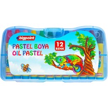 Bigpoint Pastel Boya 12 Renk - Mavi Kutulu