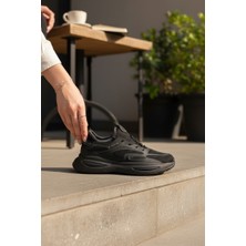 Enoch Erkek Günlük Spor Ayakkabı Kalın Tabanlı Sneaker Dalgalı Yan Tasarım ve Fileli Sokak Modeli