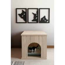 Roseland Pet Sandık Kapalı Kedi Tuvaleti Antre Mobilyası 65CM