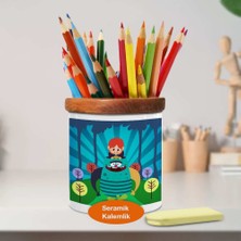 Asilmeydan Robotlu Sevimli Çocuk Seramik Kalemlik -23-2147531500