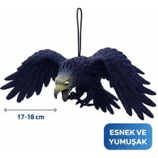 Nevamel Asılabilir Lateks Kartal Dekor Süsü Siyah 17-18 cm
