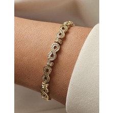Zülisch Orjinal Xupıng Bileklik 14K Gold Sonsuzluk Model