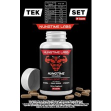 Nungtime Men’s Erkekler Için Bitkisel Besin Takviyesi 30 Kapsül Health Support - Kırmızı Ginseng & Horny Goat Weed