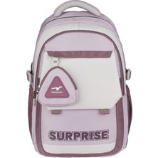 Rky Serenity Relaxion Çok Cepli Sırt Çantası Kalemlikli Peluş Aksesuarlı Okul Seti