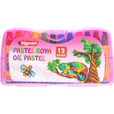 Bigpoint Pastel Boya 12 Renk - Pembe Kutulu