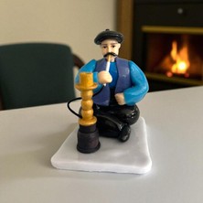 Figürart El Yapımı Nargile Biblo – Nostaljik Kahvehane Dekoru – Koleksiyonluk Figür