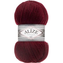 Alize Süperlana Tığ(5 Adet) 57 Bordo Renk El Örgü Ipliği