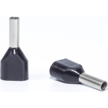 Terminalsan 2x 1.50MM Siyah Çift Girişli Izoleli Yüksük 500ADET