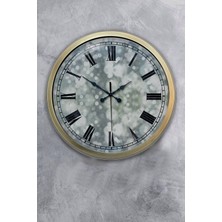 Kasva Concept Hediyelik 40 cm Eskitme Metal Decorative Duvar Saati