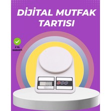 Marsilyan Beyaz Plastik Dijital Mutfak Tartısı – 24x16.8x1.5cm