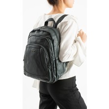 Baginn Y.s.deri Kadın Sırt Çantası 33*23 cm Vegan Deri Yıkama Suni Deri Yumuşak Doku Günlük Çanta