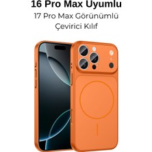 Dexmon Iphone 16 Pro Max Uyumlu 17 Pro Max Görünümlü Çevirici 3D Kamera Korumalı Magsafe Özellikli Kılıf