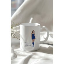 Motivasyon Sözü Temalı 330ML Baskılı Beyaz Seramik Kupa Bardak