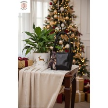 Trendniva Fular Detaylı Şık El ve Omuz Çantası