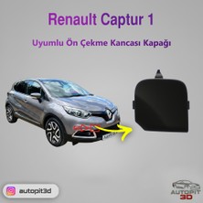 AutoPit 3D Renault Captur 1 (2013-2016) Uyumlu Ön Çeki Demiri Kapağı