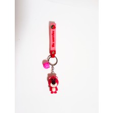 Lisinya Anahtarlık Kırmızı Sevimli Ayıcık