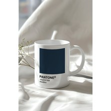 Nautilus Desenli 330ML Baskılı Beyaz Seramik Kupa Bardak