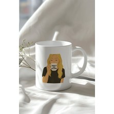 Motivasyon Söz Tasarımlı 330ML Baskılı Beyaz Seramik Kupa Bardak