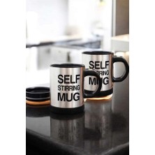 No 35 Moda Yazılı Mug Kupa Karıştırıcı Özelliği ve Paslanmaz Çelik