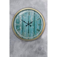 Kasva Concept Hediyelik 40 cm Eskitme Metal Cool Duvar Saati