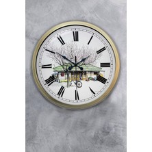 Kasva Concept Hediyelik 40 cm Eskitme Metal Nostalji Duvar Saati