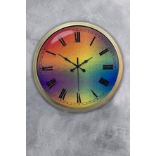 Kasva Concept 40 cm Eskitme Metal Renk Dünyası Duvar Saati