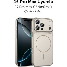 Dexmon Iphone 16 Pro Max Uyumlu 17 Pro Max Görünümlü Çevirici 3D Kamera Korumalı Magsafe Özellikli Kılıf
