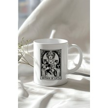 Mother Of Cats Tasarımlı 330ML Baskılı Beyaz Seramik Kupa Bardak