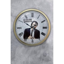 Kasva Concept 40 cm Eskitme Metal Müslüm Baba Duvar Saati