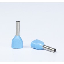 Terminalsan 2X0,75MM Mavi Çift Girişli Izoleli Yüksük 500ADET