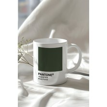 Black Forest Desenli 330ML Baskılı Beyaz Seramik Kupa Bardak