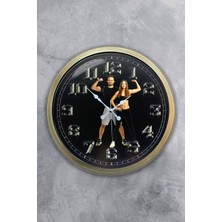 Kasva Concept 40 cm Eskitme Metal Fitness Duvar Saati