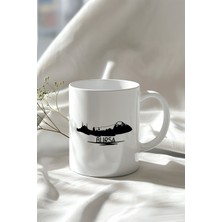 Bursa Temalı 330ML Baskılı Beyaz Seramik Kupa Bardak