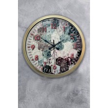 Kasva Concept Hediyelik 40 cm Eskitme Metal Sezgisel Duvar Saati