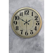 Kasva Concept 40 cm Eskitme Metal Retro Duvar Saati, Şık ve Zarif Dekor Parçası