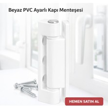 Çelik Pvc Pimapen Pencere Menteşesi 75 mm - 10 Adet (Beyaz)