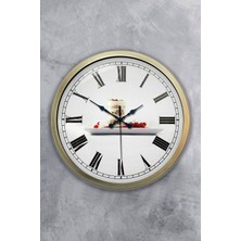 Kasva Concept Hediyelik 40 cm Eskitme Metal Kitchen Duvar Saati