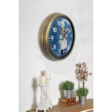 Kasva Concept Hediyelik 40 cm Eskitme Metal Kitchen Duvar Saati