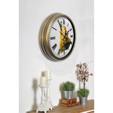 Kasva Concept 40 cm Eskitme Metal Kurt Duvar Saati