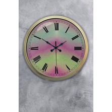 Kasva Concept 40 cm Eskitme Metal Alacalı Hediyelik Duvar Saati