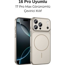 Dexmon Iphone 16 Pro Uyumlu 17 Pro Max Görünümlü Çevirici 3D Kamera Korumalı Magsafe Özellikli Kılıf