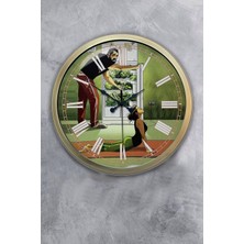 Kasva Concept 40 cm Eskitme Metal Diyetisyen Duvar Saati