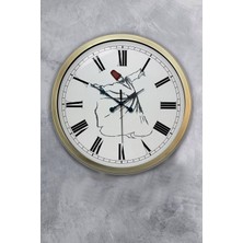 Kasva Concept 40 cm Eskitme Metal Mevlana Duvar Saati