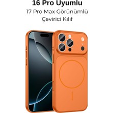 Dexmon Iphone 16 Pro Uyumlu 17 Pro Max Görünümlü Çevirici 3D Kamera Korumalı Magsafe Özellikli Kılıf